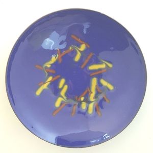 Wales UK Tiny Bowl Enamel Fired Copper Ring Watch Trinket Holder